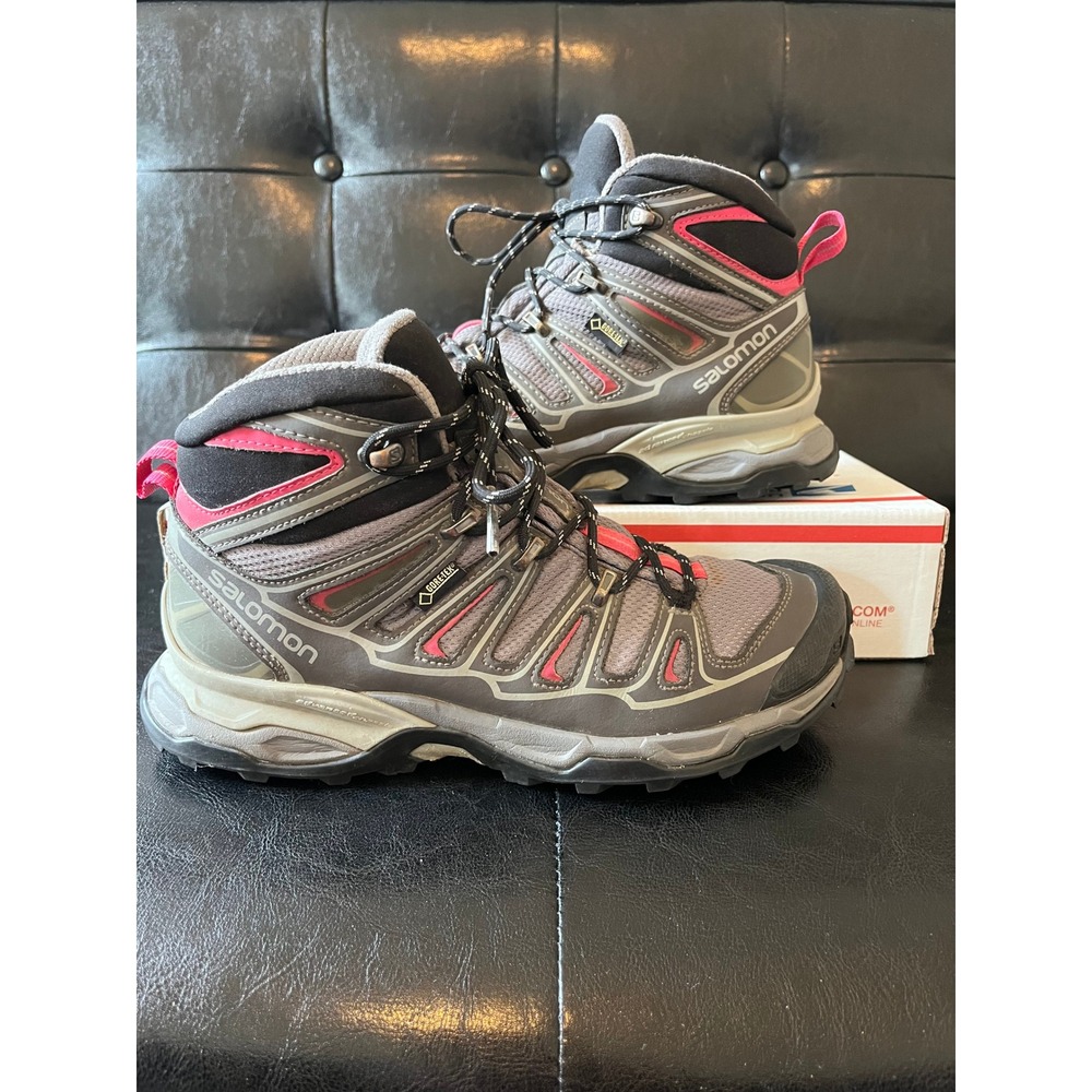 Salomon X Ultra Mid GTX Grey Pink